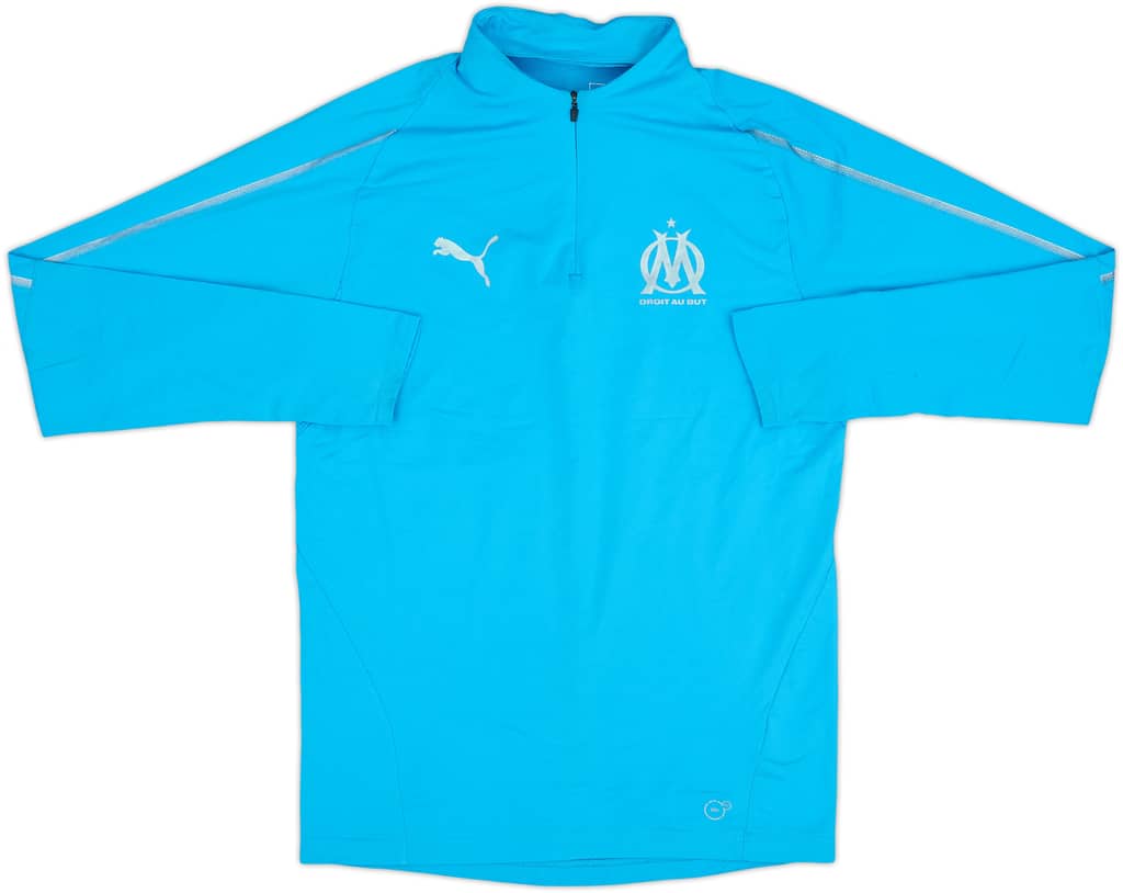 2017-18 Olympique Marseille Puma 1/4 Zip Drill Top - 7/10 - (S)