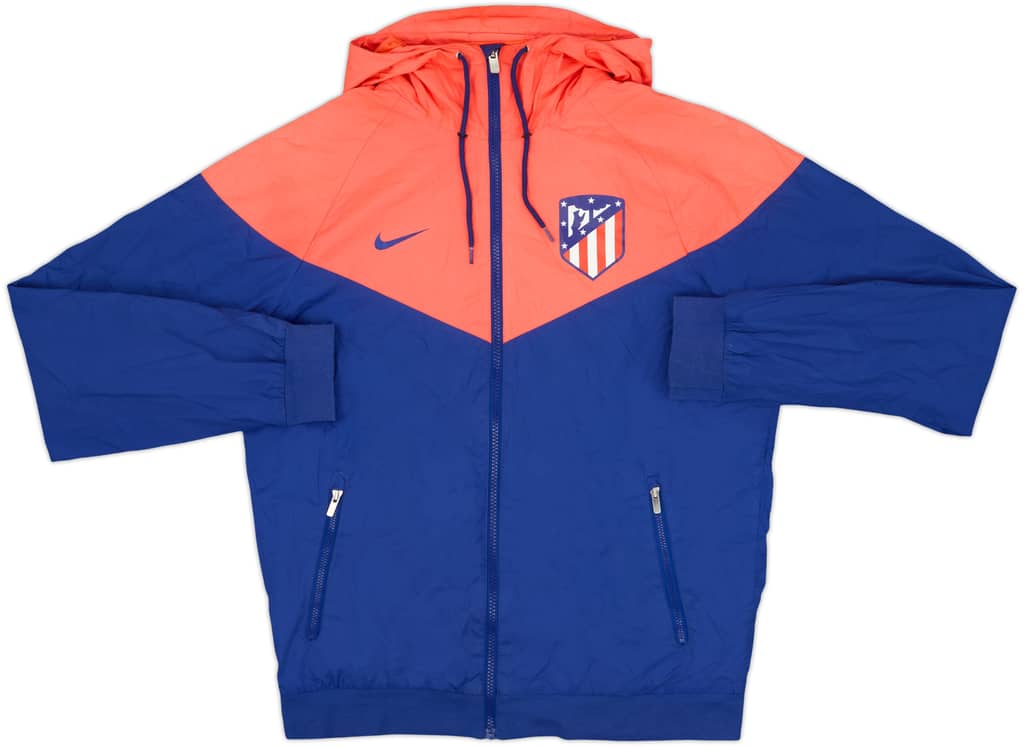 2019-20 Atletico Madrid Nike Hooded Track Jacket - 8/10 - (S)