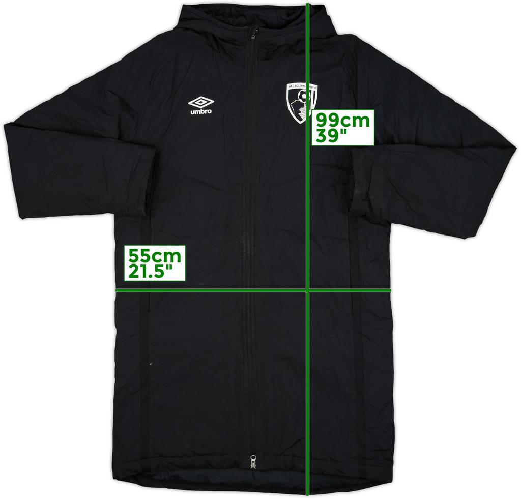 2018-19 Bournemouth Umbro Padded Bench Coat - 8/10 - (L)