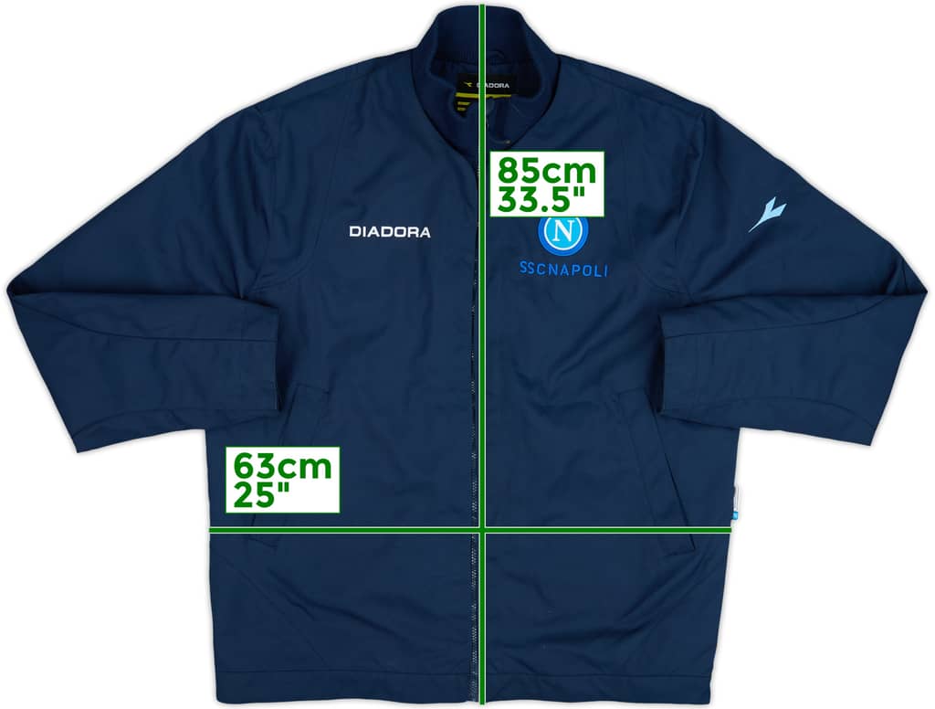 2006-07 Napoli Diadora Track Jacket - 10/10 - (XL)