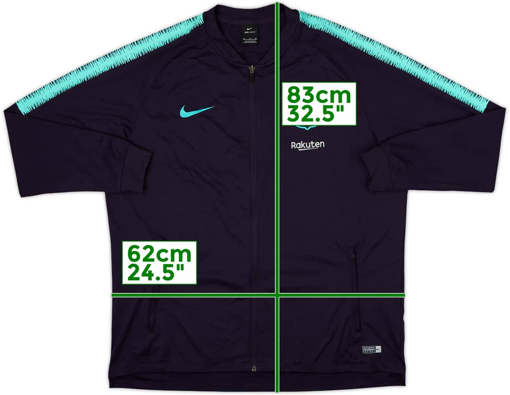 2018-19 Barcelona Nike Track Jacket - 8/10 - (XXL)