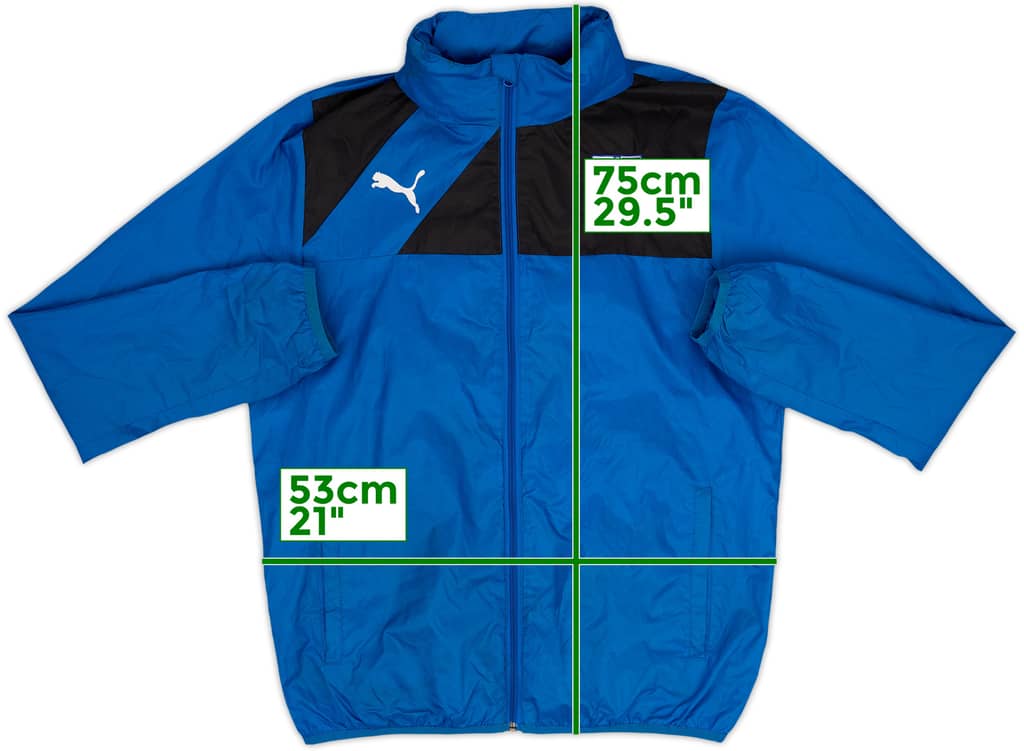 2018-19 Tranmere Rovers Puma Hooded Rain Jacket - 5/10 - (M)