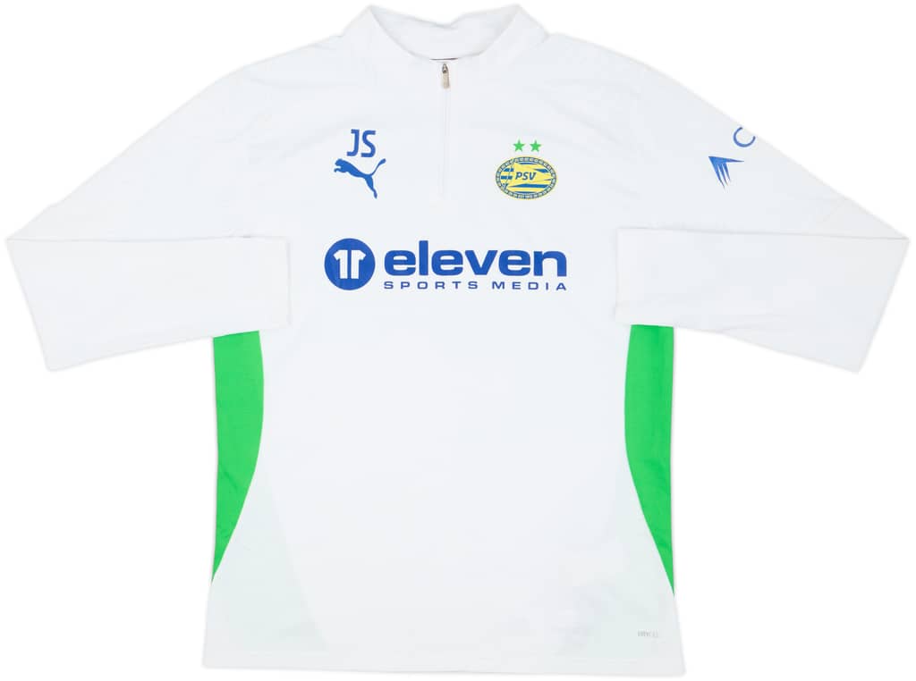 2024-25 PSV Staff Issue Puma 1/4 Zip Training Top JS - 6/10 - (M)