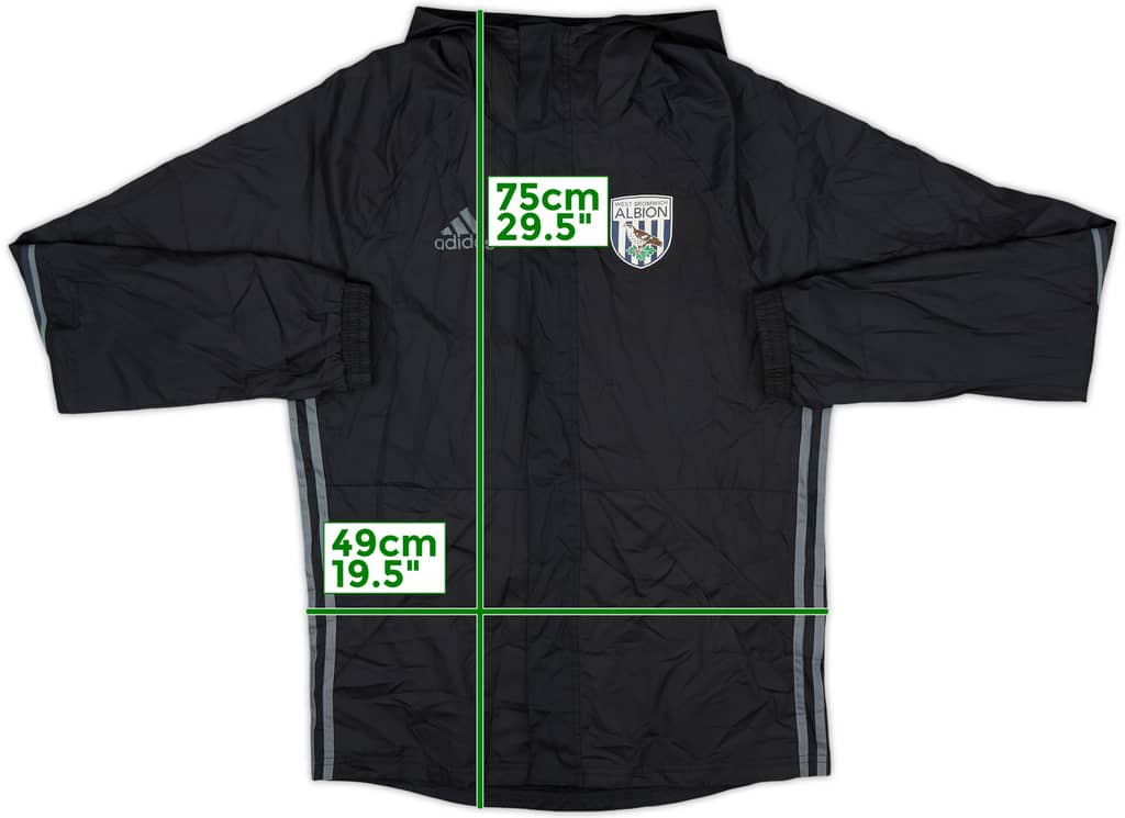 2016-17 West Brom adidas Hooded Track Jacket - 6/10 - (S)