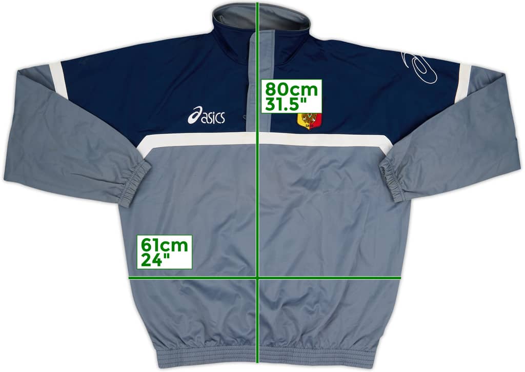 2004-05 Catanzaro Asics 1/4 Zip Drill Top - 9/10 - (XL)