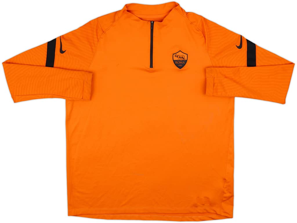 2020-21 Roma Nike 1/4 Zip Drill Top - 7/10 - (XL)