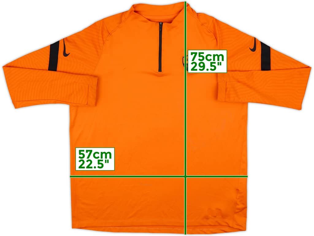 2020-21 Roma Nike 1/4 Zip Drill Top - 7/10 - (XL)