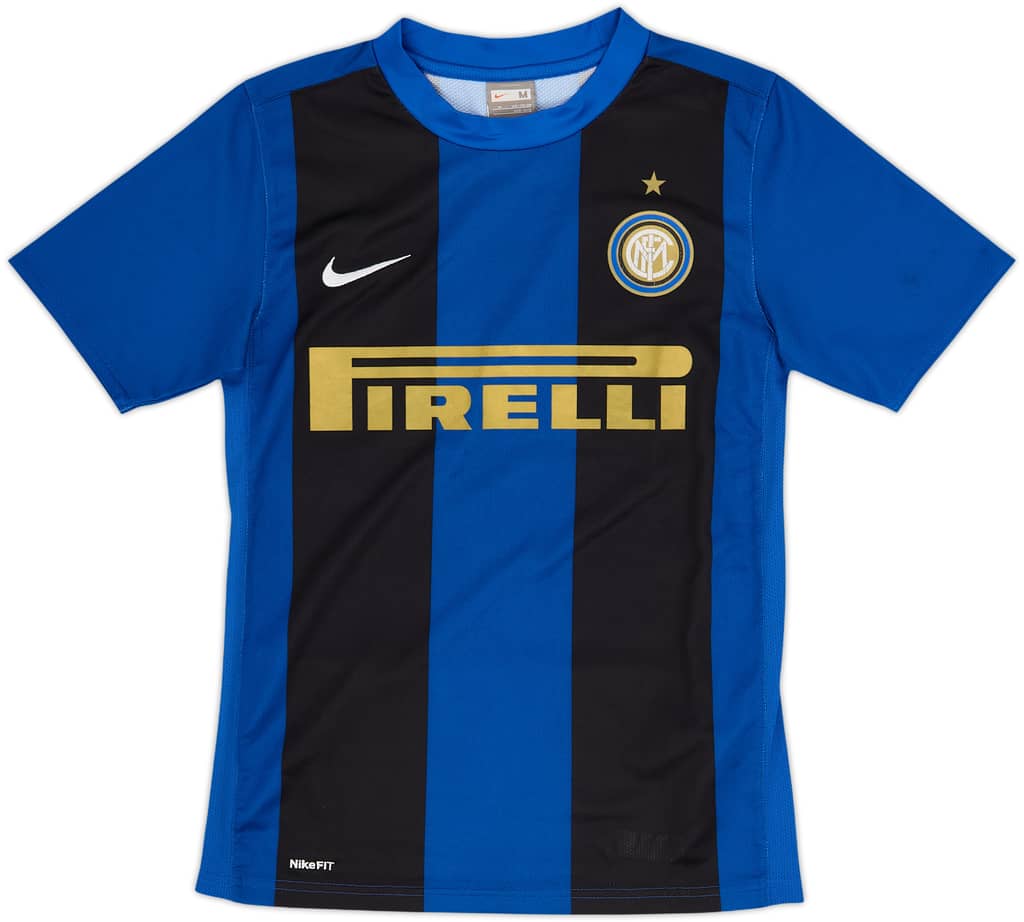 2009-10 Inter Milan Basic Home Shirt - 8/10 - (M.Boys)