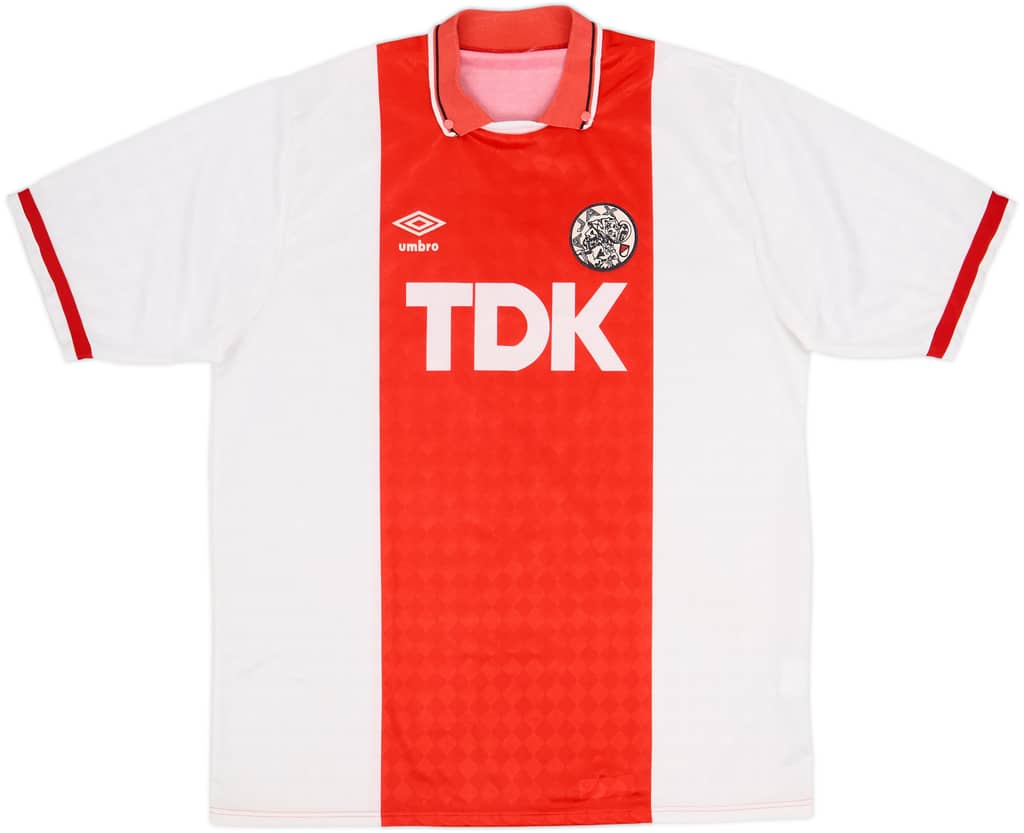 1989-91 Ajax Home Shirt - 8/10 - (L)