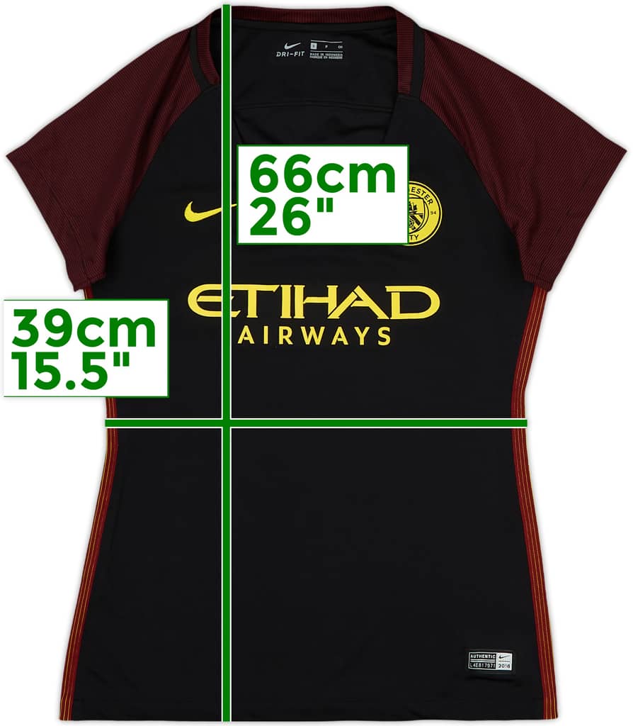 2016-17 Manchester City Away Shirt - 9/10 - (Women's S)