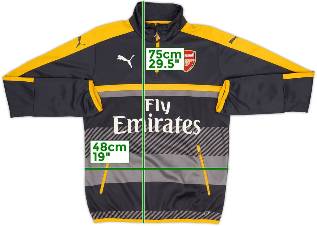 2015-16 Arsenal Puma 1/4 Zip Training Top - 7/10 - (S)