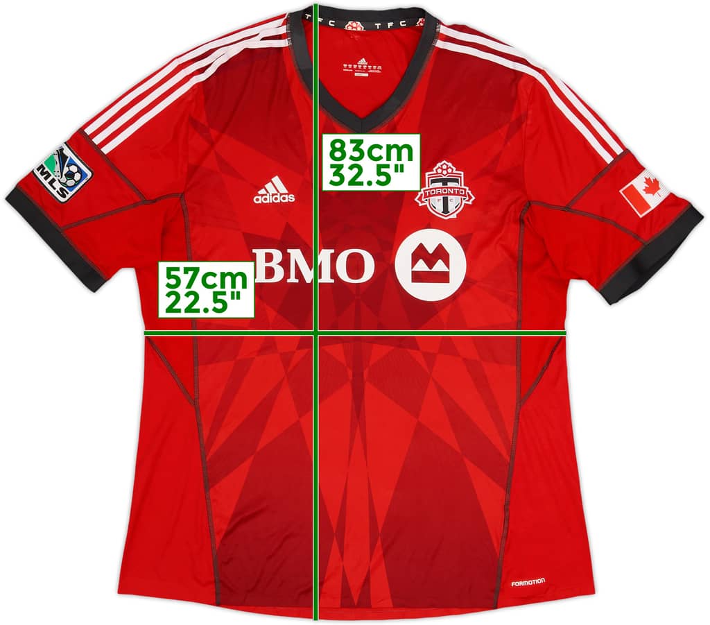 Camiseta de local auténtica del Toronto FC 2013-14 - 4/10 - (XXL)