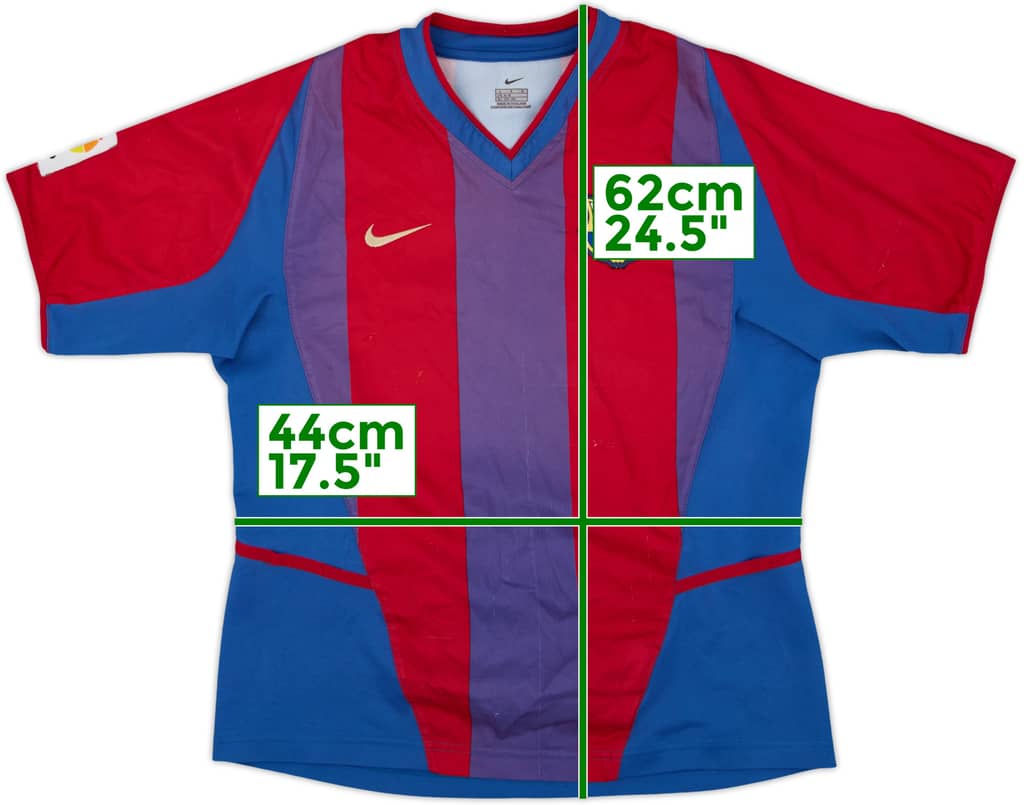 2002-03 Barcelona Home Shirt - 5/10 - (L.Boys)