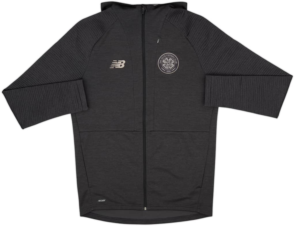 2019-20 Celtic New Balance Hooded Track Jacket - 8/10 - (L)