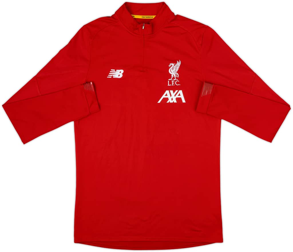 2017-18 Liverpool New Balance 1/4 Zip Training Top - 7/10 - (M)