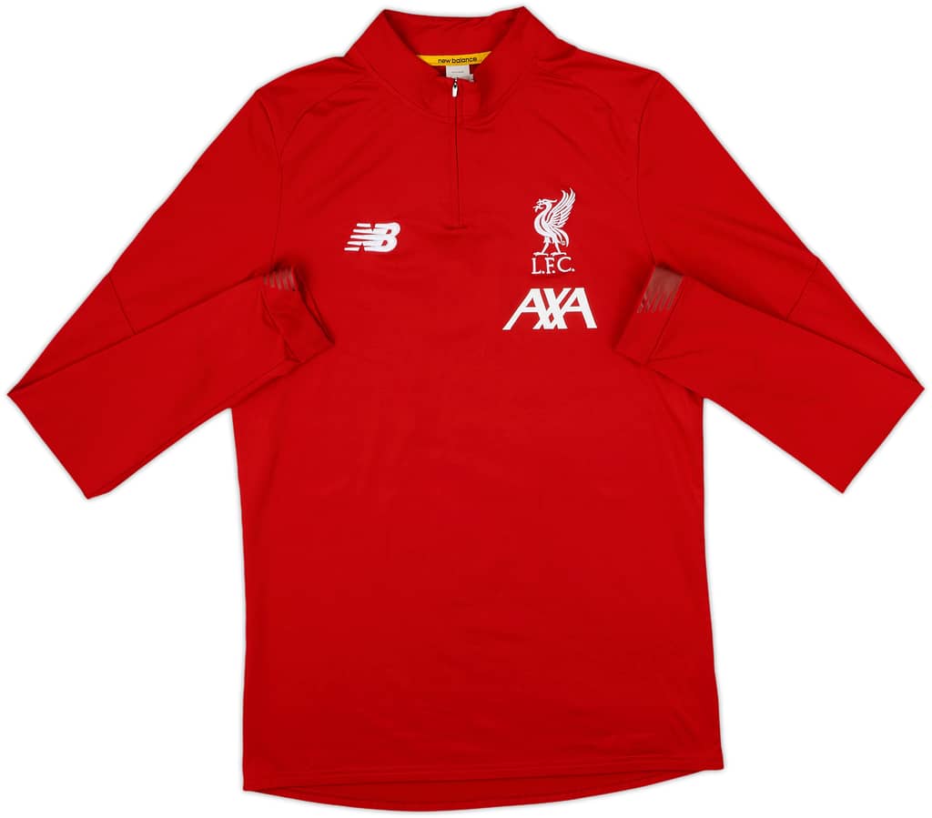 2017-18 Liverpool New Balance 1/4 Zip Training Top - 7/10 - (M)