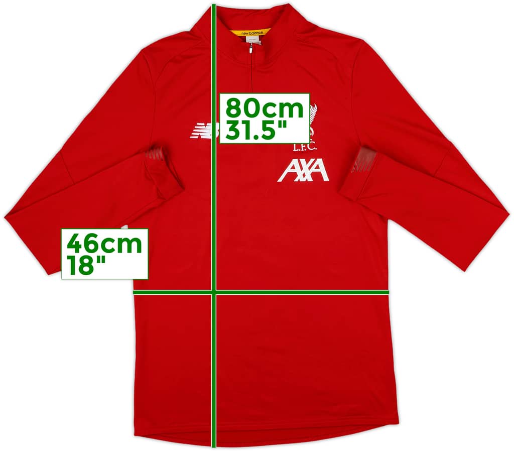 2017-18 Liverpool New Balance 1/4 Zip Training Top - 7/10 - (M)