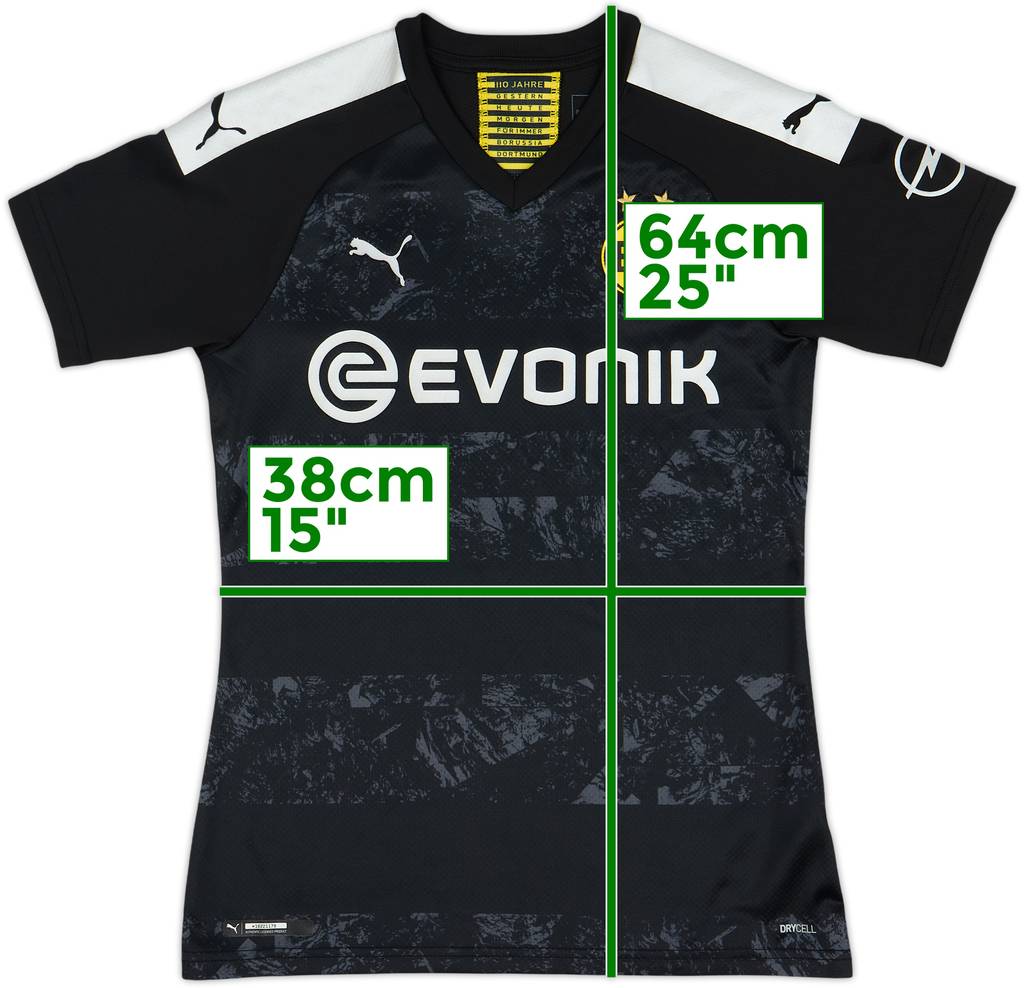 2019-20 Borussia Dortmund Away Shirt - 9/10 - (Women's XS)