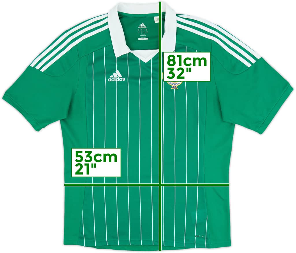 2012-13 Northern Ireland Home Shirt - 8/10 - (L)