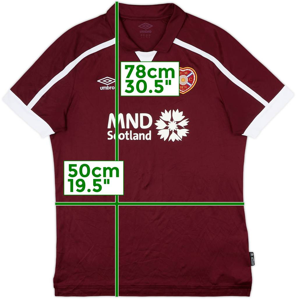 2021-22 Hearts Home Shirt - 9/10 - (L)