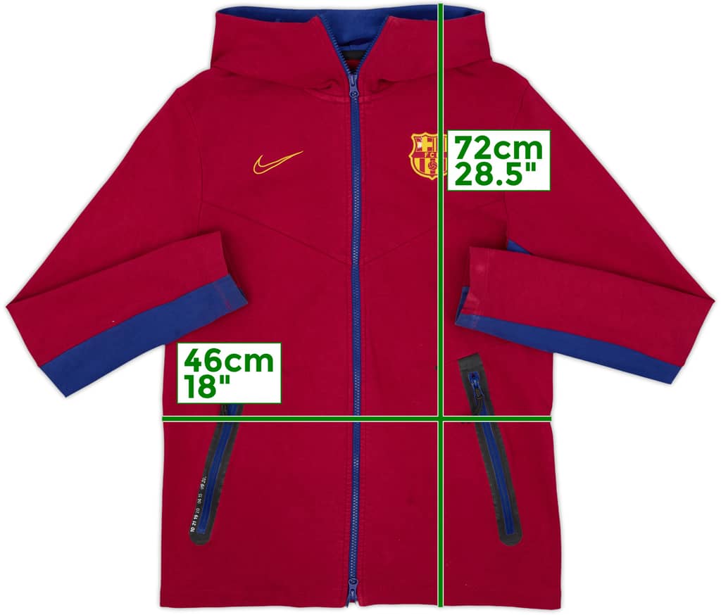2020-21 Barcelona Nike Hooded Track Jacket - 5/10 - (S)