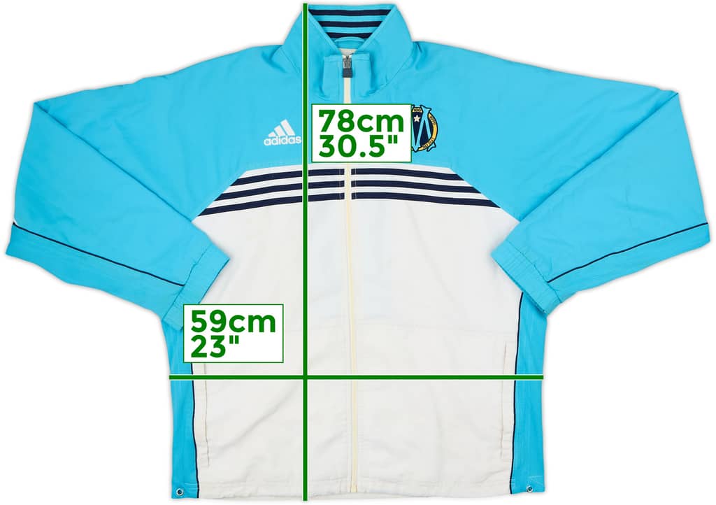 1999-00 Olympique Marseille adidas Track Jacket - 4/10 - (M)