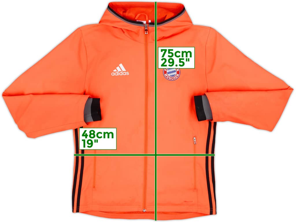 2016-17 Bayern Munich adidas Hooded Track Jacket - 7/10 - (S)