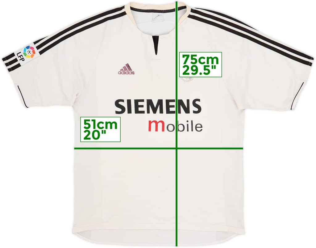 2003-04 Real Madrid Home Shirt - 4/10 - (L)