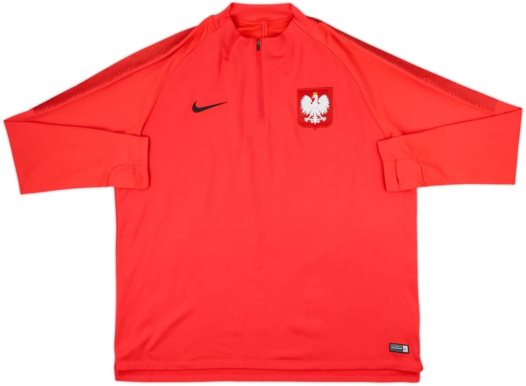 2018-19 Poland Nike 1/4 Zip Training Top - 8/10 - (XXL)