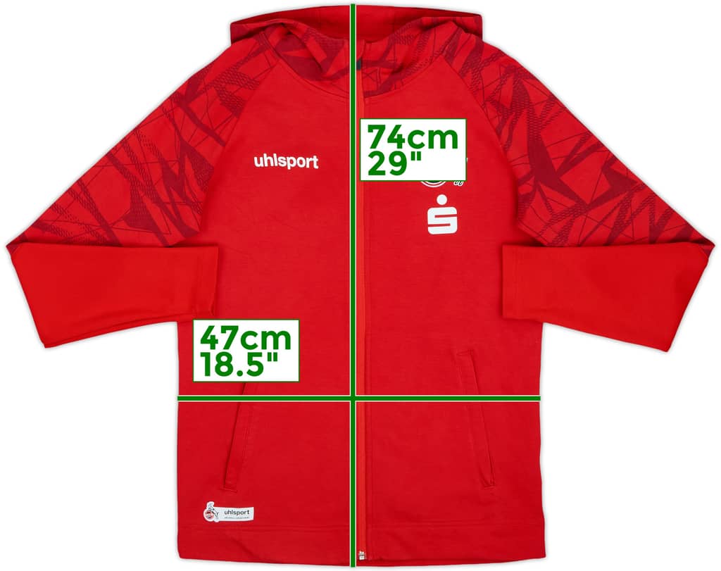2021-22 FC Koln Uhlsport Hooded Track Jacket - 10/10 - (M)