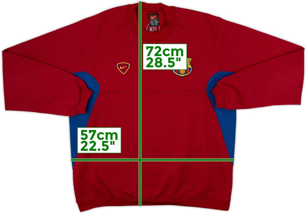 2000-01 Barcelona Nike Sweat Top - 7/10 - (M)