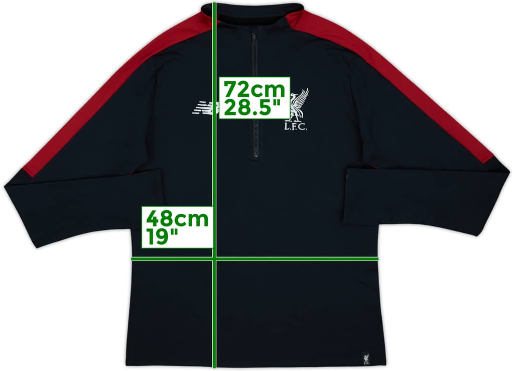 2018-19 del Liverpool Top de entrenamiento 1/4 Zip New Balance - 8/10 - (S)