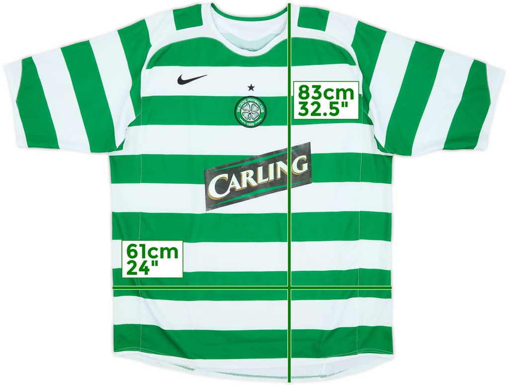 2005-07 Celtic Home Shirt - 5/10 - (XL)