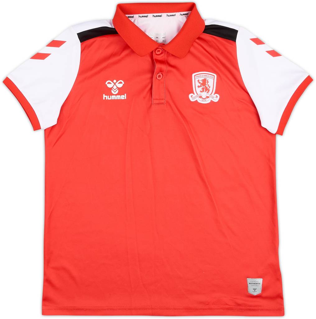 2021-22 Middlesbrough Hummel Polo Shirt - 9/10 - (XL.Boys)
