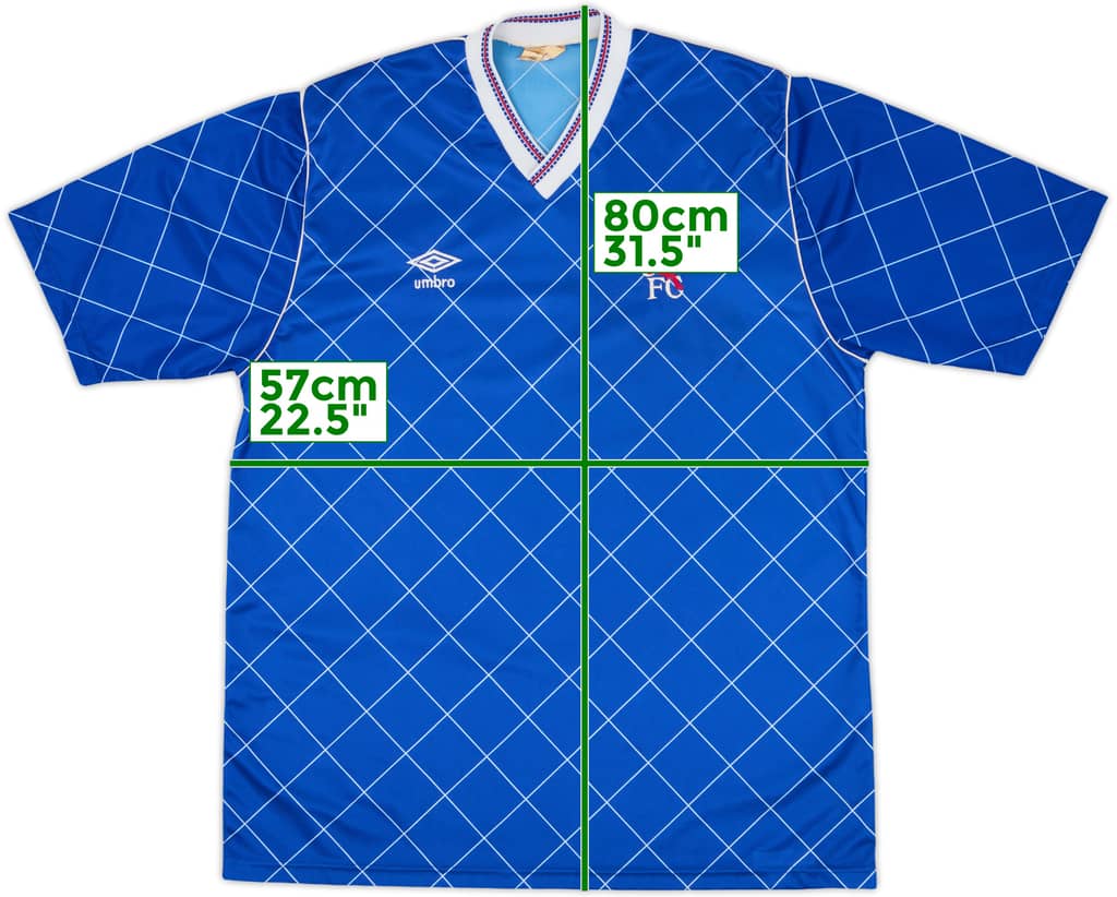 1987-89 Chelsea Camiseta de Local - 9/10 - (L)
