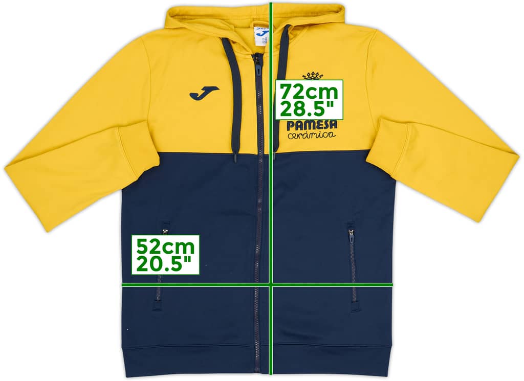 2023-24 Villarreal Joma Hooded Track Jacket - 8/10 - (M)