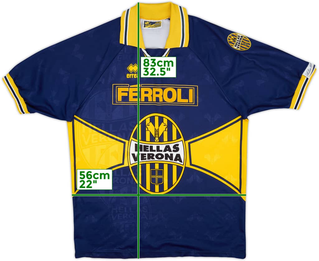 1996-97 Hellas Verona Camiseta Local - 8/10 - (XL)