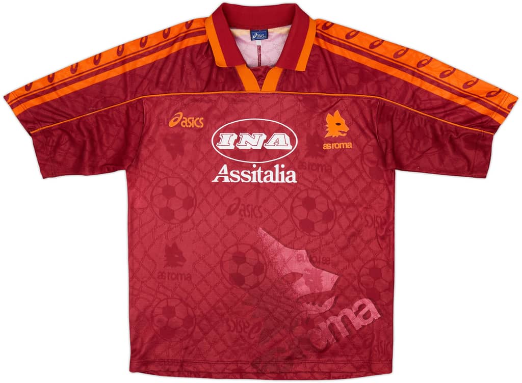 1995-96 Roma Camiseta Local - 8/10 - (S)