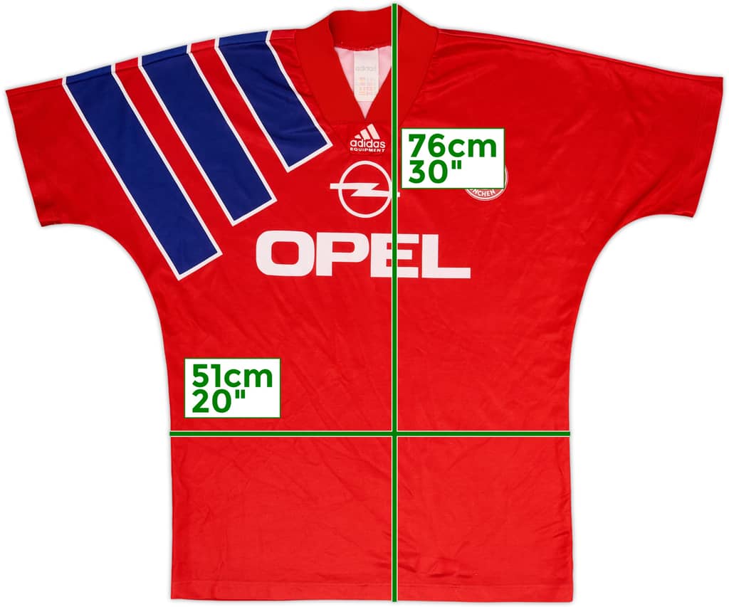 1991-93 Bayern Munich Home Shirt - 8/10 - (M/L)
