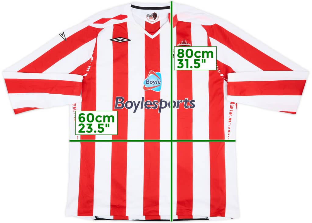 2007-08 Sunderland Home L/S Shirt - 5/10 - (XXL)