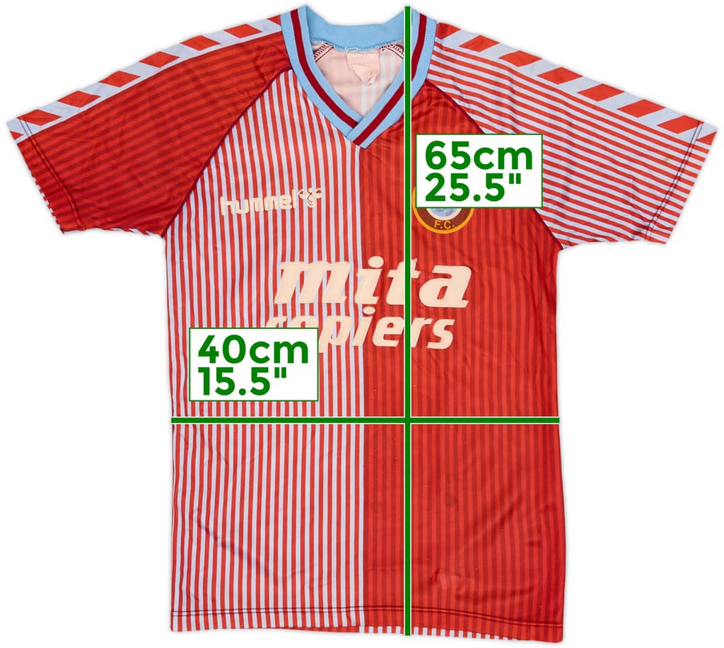 1987-89 Aston Villa Home Shirt - 8/10 - (Y)