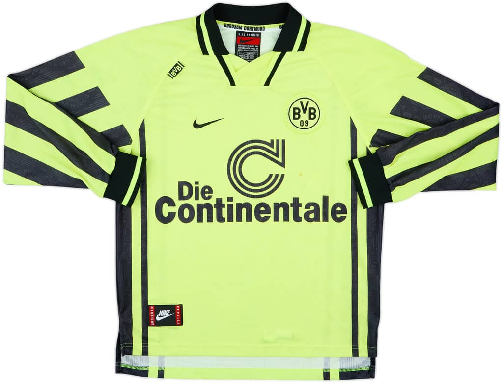 1996-97 Borussia Dortmund Home L/S Shirt - 7/10 - (M)