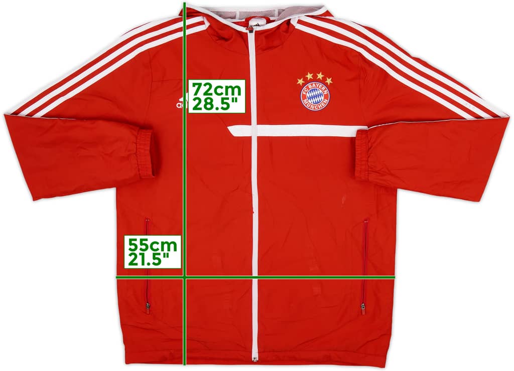 2013-14 Bayern Munich adidas Hooded Track Jacket - 7/10 - (M/L)
