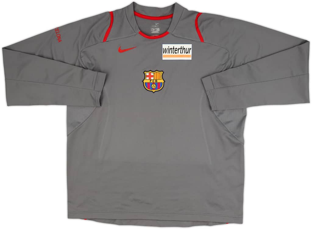 2006-07 Barcelona Basketball Player Issue Nike Training L/S Shirt - 8/10 - (XL)