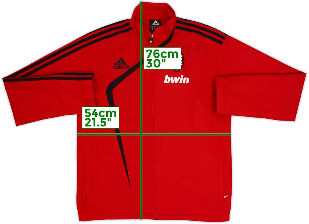 2009-10 AC Milan adidas Track Jacket - 8/10 - (S)