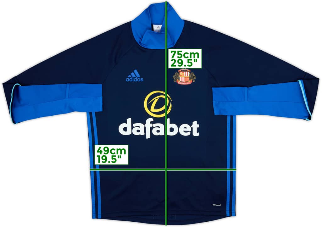 2016-17 Sunderland adidas Drill Top - 8/10 - (M)