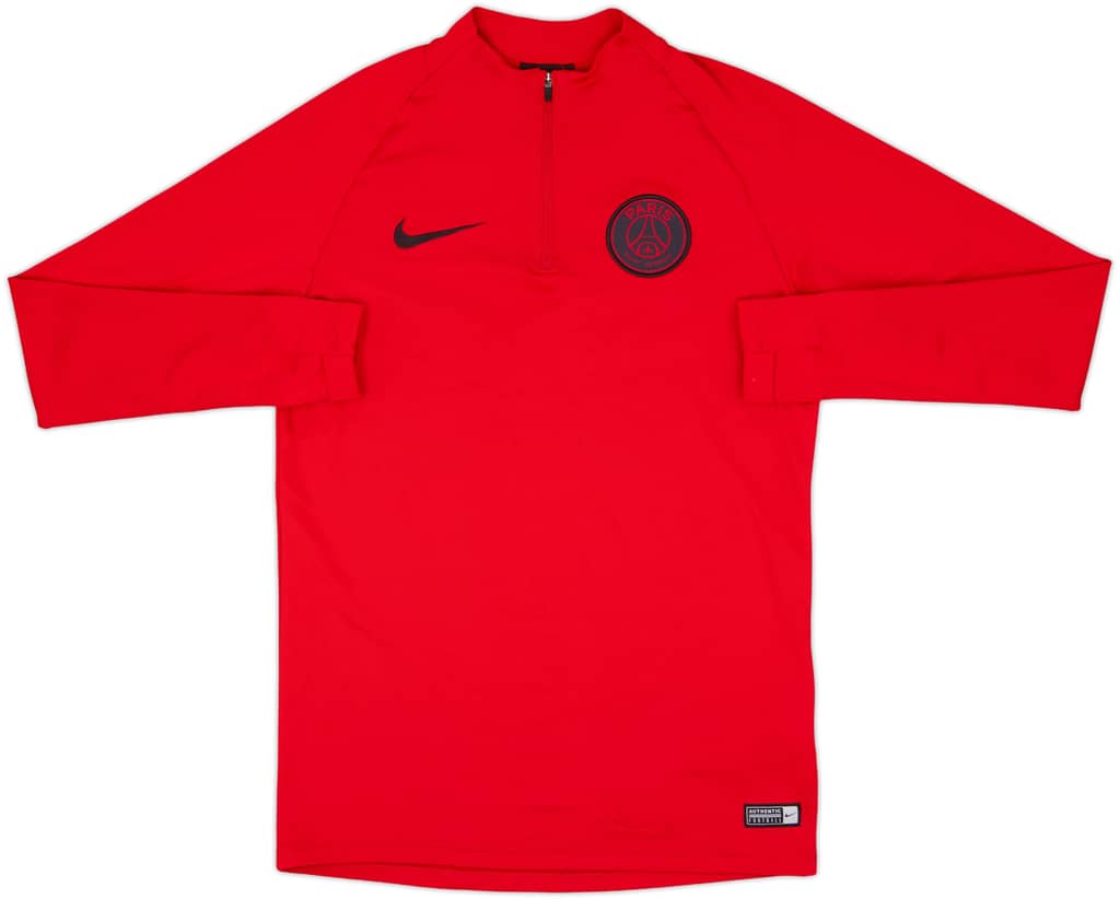 2019-20 Paris Saint-Germain Nike 1/4 Zip Drill Top - 9/10 - (S)