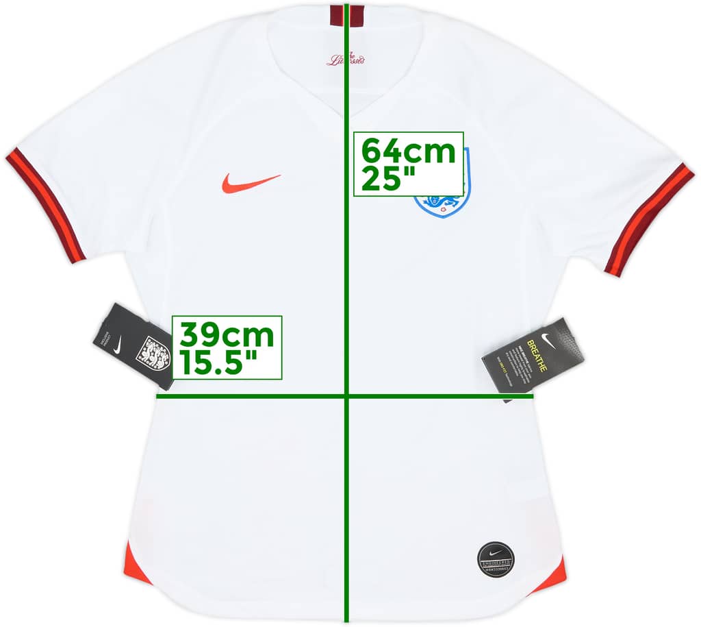 2019 England Lionesses Home Shirt (Women's M)