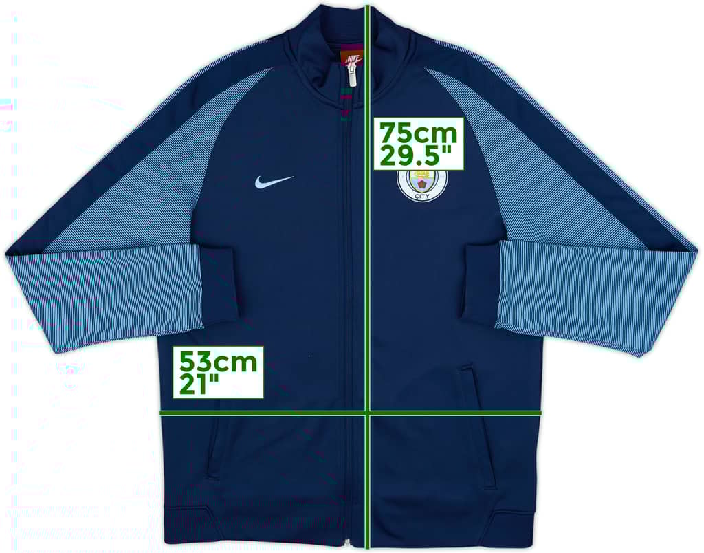 2016-17 Manchester City Nike Track Jacket - 8/10 - (L)