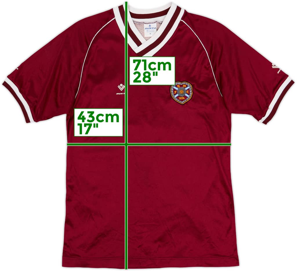 1987-89 Hearts Home Shirt - 9/10 - (M)